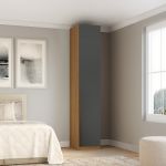 Guarda Roupa Modular 1 Porta com Prateleiras/Cabideiros 45 cm Altezza Trend Belmax Freijó/Titãnio