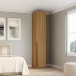 Guarda Roupa Modular 1 Porta com Prateleiras/Cabideiros 45 cm Altezza Trend Belmax Freijó
