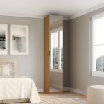 Guarda Roupa Modular 1 Porta Espelho com Gaveta 45cm Altezza Trend Belmax Freijó