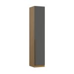 Guarda Roupa Modular 1 Porta com Gaveta 45cm Altezza Trend Belmax Freijó/Titânio