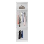 Guarda Roupa Modular 2 Portas com Prateleiras/Cabideiros 70 cm Altezza Trend Belmax Branco