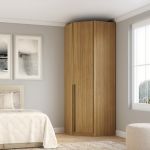 Guarda Roupa Modular 1 Porta Canto 45 Altezza Trend Belmax Freijó