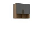 Módulo Aéreo para Cama de Solteiro MDF Altezza Trend Belmax Freijó/Titânio