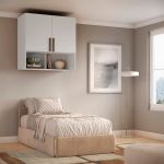 Módulo Aéreo para Cama de Solteiro MDF Altezza Trend Belmax Branco