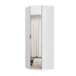 Guarda Roupa Modular 1 Porta Espelho Canto 45 Altezza Trend Belmax Branco