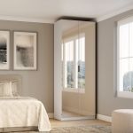 Guarda Roupa Modular 2 Portas Espelho com Prateleiras/Cabideiros 90 cm Altezza Trend Belmax Branco