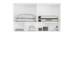 Módulo Aéreo para Cama Queen MDF Altezza Trend Belmax Branco