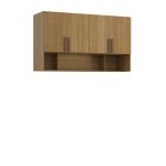 Módulo Aéreo para Cama Queen MDF Altezza Trend Belmax Freijó