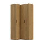 Guarda Roupa de Canto Reto 3 Portas MDF Altezza Clean Belmax Freijó
