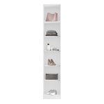Guarda Roupa Modular 1 Porta com Prateleiras/Cabideiros 45 cm Altezza Clean Belmax Branco