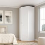 Guarda Roupa Modular 1 Porta Canto 45 Altezza Clean Belmax Branco