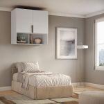 Módulo Aéreo para Cama de Solteiro MDF Altezza Clean Belmax Branco
