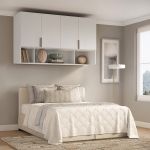 Módulo Aéreo para Cama de Casal MDF Altezza Clean Belmax Branco