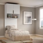 Módulo Aéreo Solteiro Com Cabeceira Altezza Clean Belmax Branco