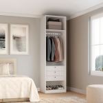 Closet Modulado Sem Portas com Gavetas 70cm Altezza Belmax Branco