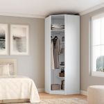 Closet Modulado de Canto 45º Sem Portas Altezza Belmax Branco