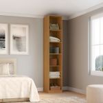 Closet Modulado Sem Portas com Prateleiras/Cabideiros 45cm Altezza Belmax Freijó