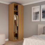 Closet Modulado de Canto Reto Sem Portas Altezza Belmax Freijó