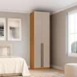 Sapateira 2 Portas  Modular MDF 70cm Altezza Trend Freijó/Off White