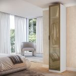 Guarda Roupa Modular 1 Porta Reflecta com Gavetas 45cm Altezza Belmax Branco