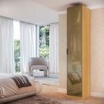 Guarda Roupa Modular 1 Porta Reflecta com Prateleiras/Cabideiros 45cm Altezza Belmax Freijó