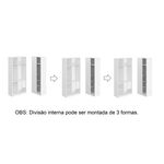 Guarda Roupa de Canto Reto 4 Portas 1 Reflecta Altezza Trend Belmax Branco