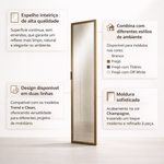 Guarda Roupa Modular 1 Porta Reflecta com Gavetas 45cm Altezza Belmax Branco