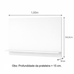 Painel para TV até 43 Polegadas MDF Altezza Belmax Branco