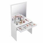 Penteadeira com Espelho 01 Gaveta MDF Altezza Belmax Branco