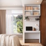 Escrivaninha com Painel e Aéreo 01 Gaveta 02 Portas MDF Altezza Belmax Branco