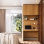 Escrivaninha com Painel e Aéreo 01 Gaveta 02 Portas MDF Altezza Belmax Freijó