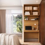 Escrivaninha com Painel e Aéreo 01 Gaveta 02 Portas MDF Altezza Belmax Freijó