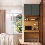 Escrivaninha com Painel e Aéreo 01 Gaveta 02 Portas MDF Altezza Belmax Freijó/Titânio