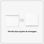 Escrivaninha com Painel e Aéreo 01 Gaveta 02 Portas MDF Altezza Belmax Freijó/Off White