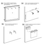 Escrivaninha com Painel e Aéreo 01 Gaveta 02 Portas MDF Altezza Belmax Freijó/Off White