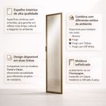 Guarda Roupa de Canto Obliquo 3 Portas Reflecta MDF Altezza Belmax Freijó