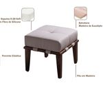 Puff Recamier Multiuso Agatha 45cm Bege