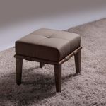 Puff Recamier Multiuso Agatha 45cm Marrom