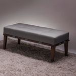 Puff Recamier Multiuso Solteiro Agatha 1,00m Cinza