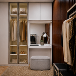 Puff Multiuso Decorativo Agatha Cinza