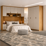 Puff Multiuso Decorativo Agatha Cinza