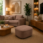 Puff Multiuso Decorativo Agatha Marrom
