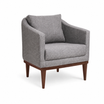 Poltrona Multiuso Decorativa Agatha Cinza