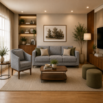Poltrona Multiuso Decorativa Agatha Cinza