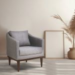 Poltrona Multiuso Decorativa Agatha Cinza