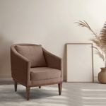 Poltrona Multiuso Decorativa Agatha Marrom