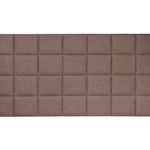 Cabeceira Estofada Cama Queen Alto Relevo Agatha Marrom