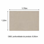 Cabeceira Estofado Liso Cama Queen Agatha Bege