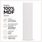 Porta MDF para Módulo 45 e 90cm Altezza Belmax Off White