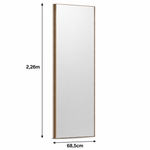 Porta Espelho de Correr Altezza medidas 2,26m x 68,5cm